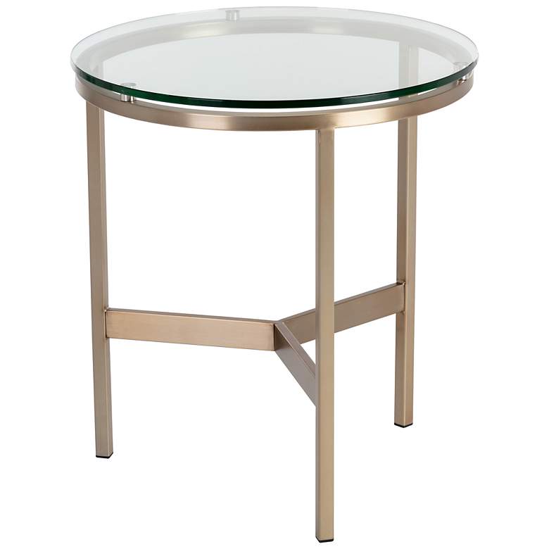 Image 3 Sunpan Flato End Table Antique Brass more views