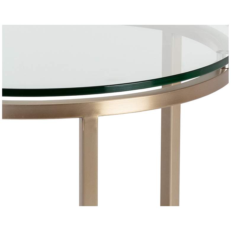 Image 5 Sunpan Flato End Table Antique Brass more views