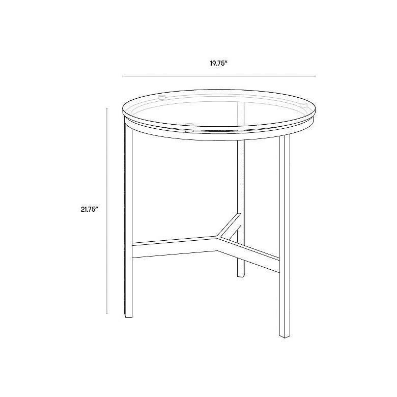 Image 6 Sunpan Flato End Table Antique Brass more views