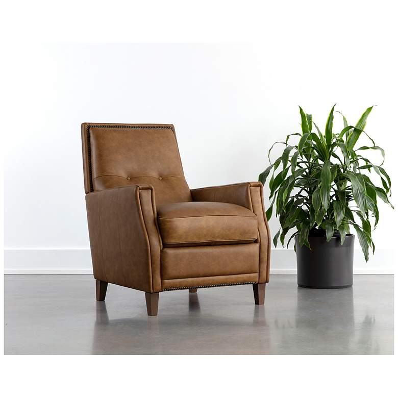Image 1 Sunpan Florenzi Lounge Chair Cognac Leather