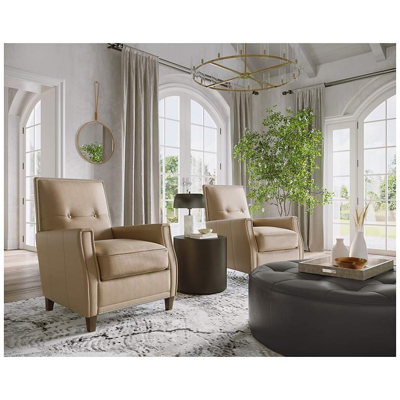 Image 5 Sunpan Florenzi Lounge Chair Latte Leather more views