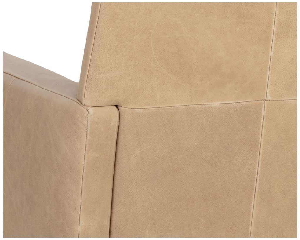 Sunpan Florenzi Lounge Chair Latte Leather