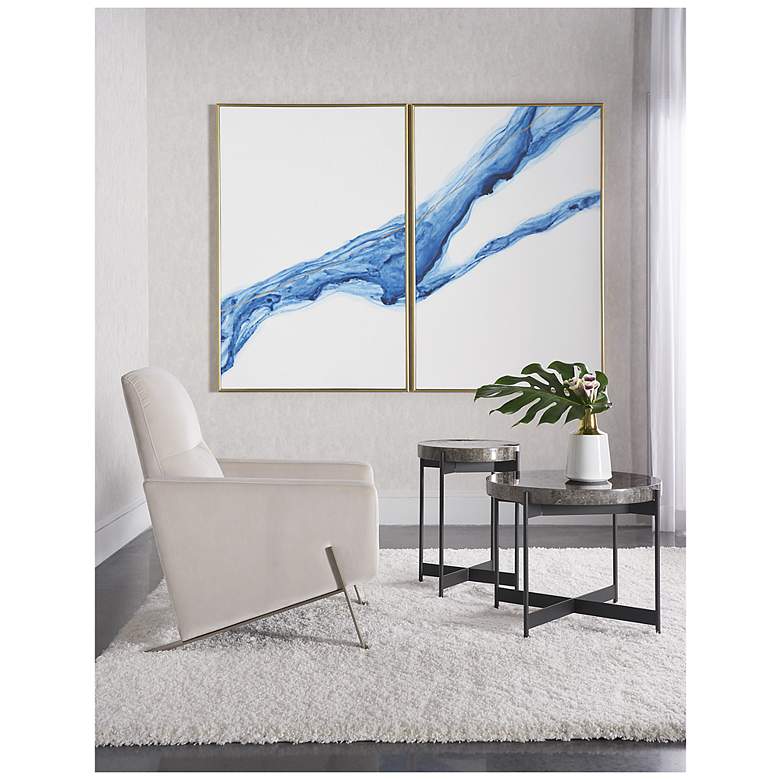 Image 3 Sunpan Fluidity (Set of 2) 40" X 60" Gold Floater Frame more views