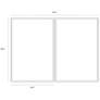 4_Sunpan Fluidity (Set of 2) 40" X 60" Gold Floater Frame more views