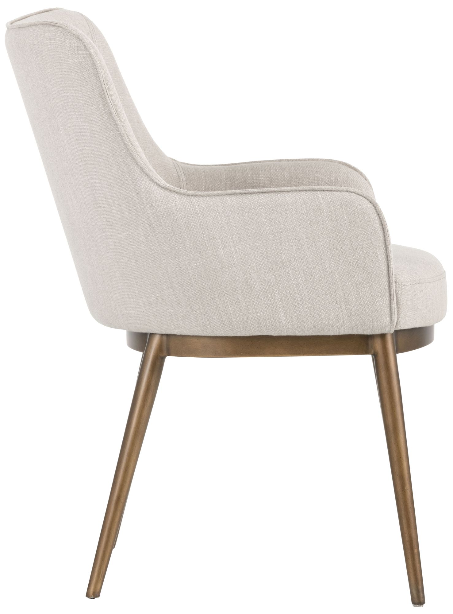 Image 3 Sunpan Franklin Dining Armchair Beige Linen more views