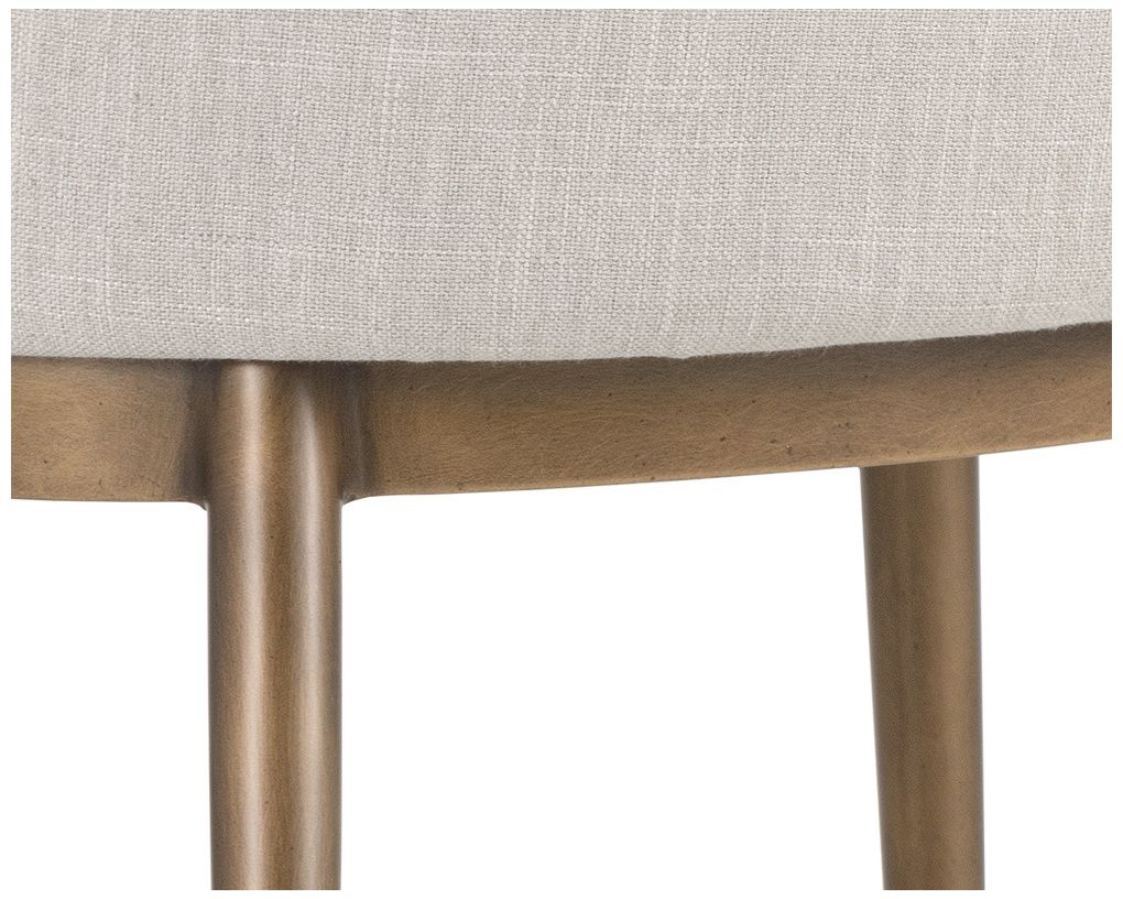 Image 7 Sunpan Franklin Dining Armchair Beige Linen more views