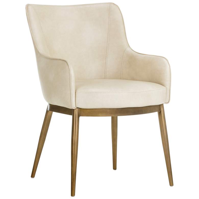Image 2 Sunpan Franklin Dining Armchair Bravo Cream
