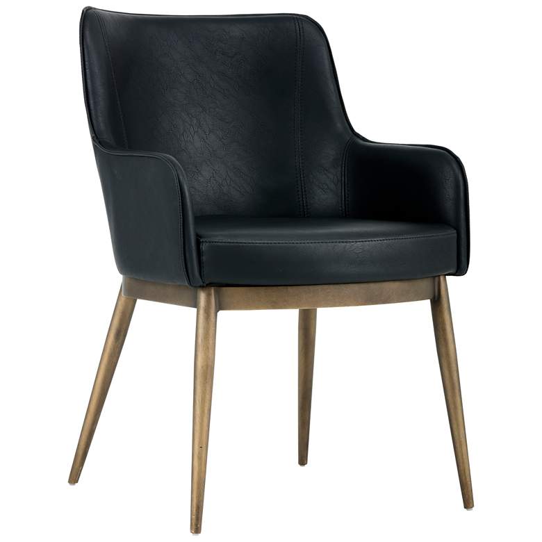 Image 2 Sunpan Franklin Dining Armchair Vintage Black