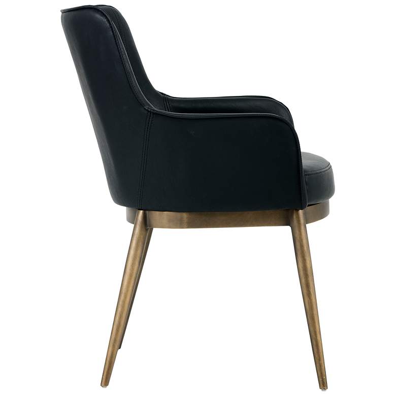 Image 3 Sunpan Franklin Dining Armchair Vintage Black more views
