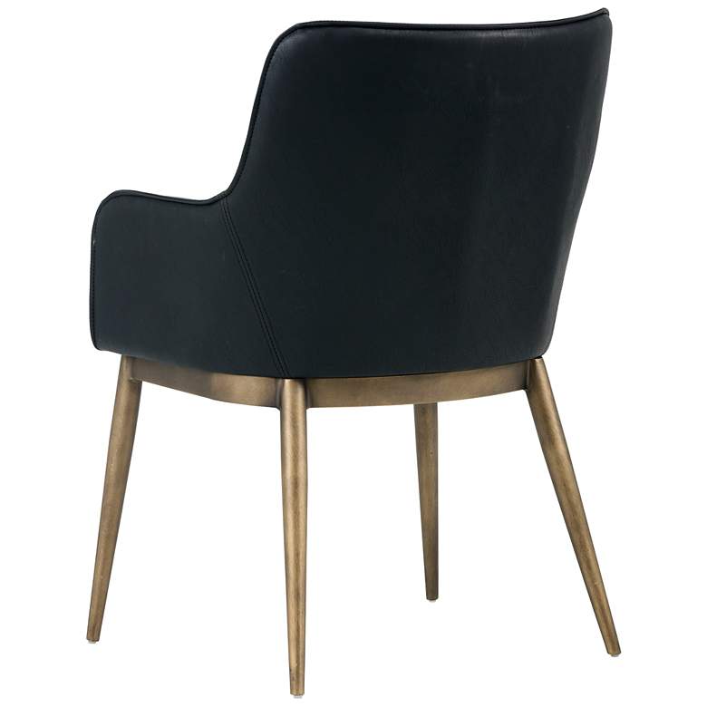 Image 4 Sunpan Franklin Dining Armchair Vintage Black more views