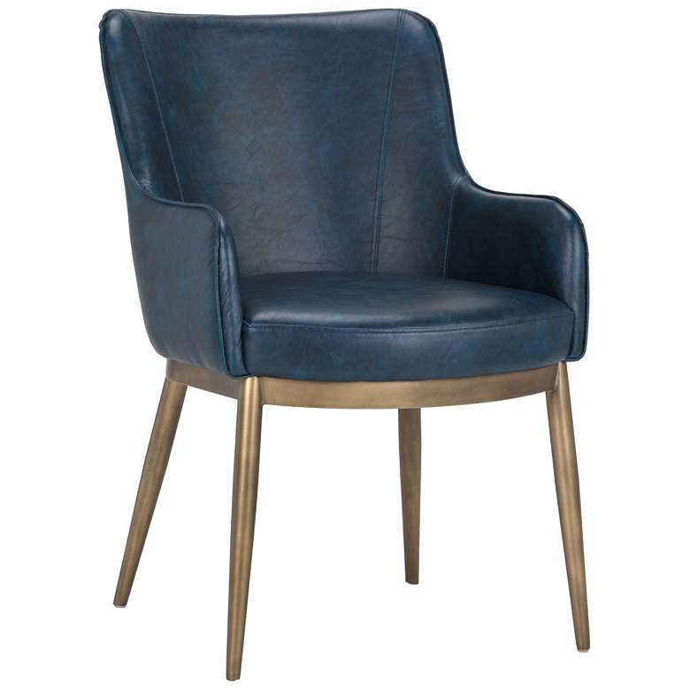 Image 1 Sunpan Franklin Dining Armchair Vintage Blue