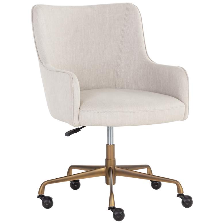 Image 1 Sunpan Franklin Office Chair Beige Linen