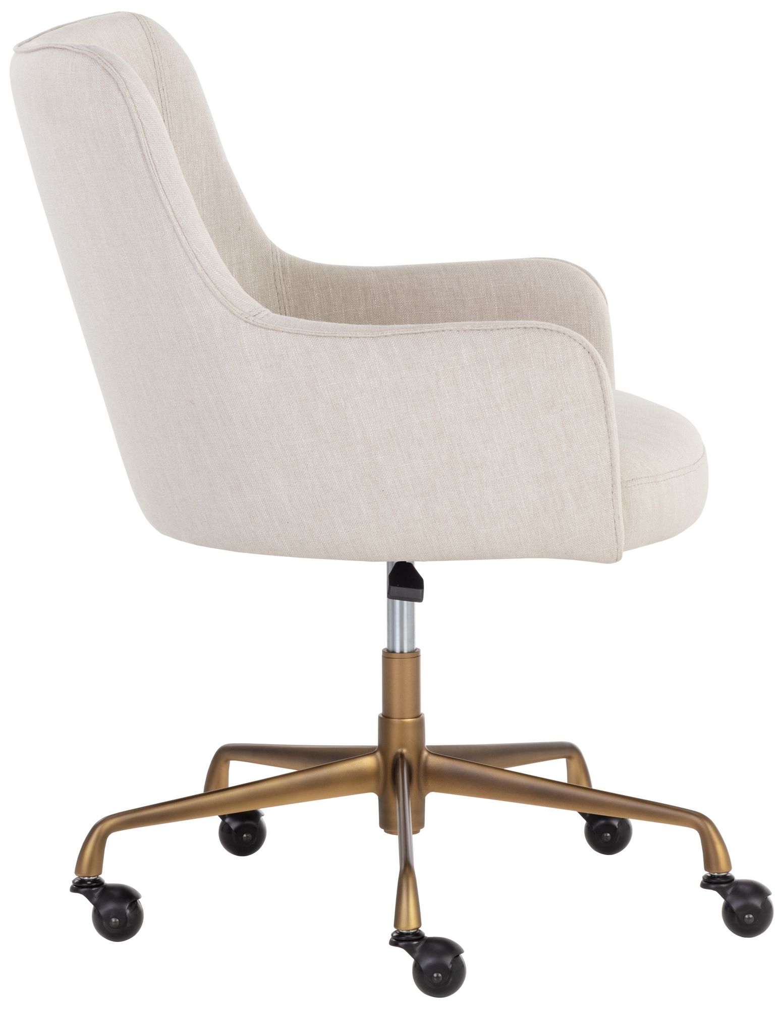 Image 3 Sunpan Franklin Office Chair Beige Linen more views