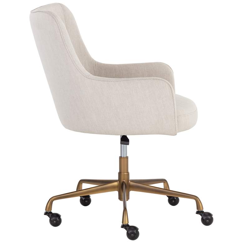 Image 3 Sunpan Franklin Office Chair Beige Linen more views