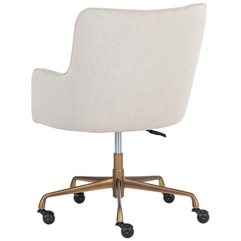 Image 4 Sunpan Franklin Office Chair Beige Linen more views