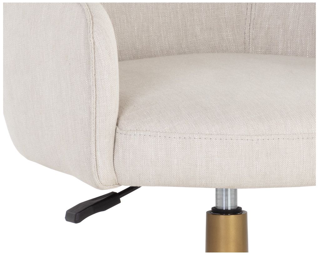 Image 5 Sunpan Franklin Office Chair Beige Linen more views