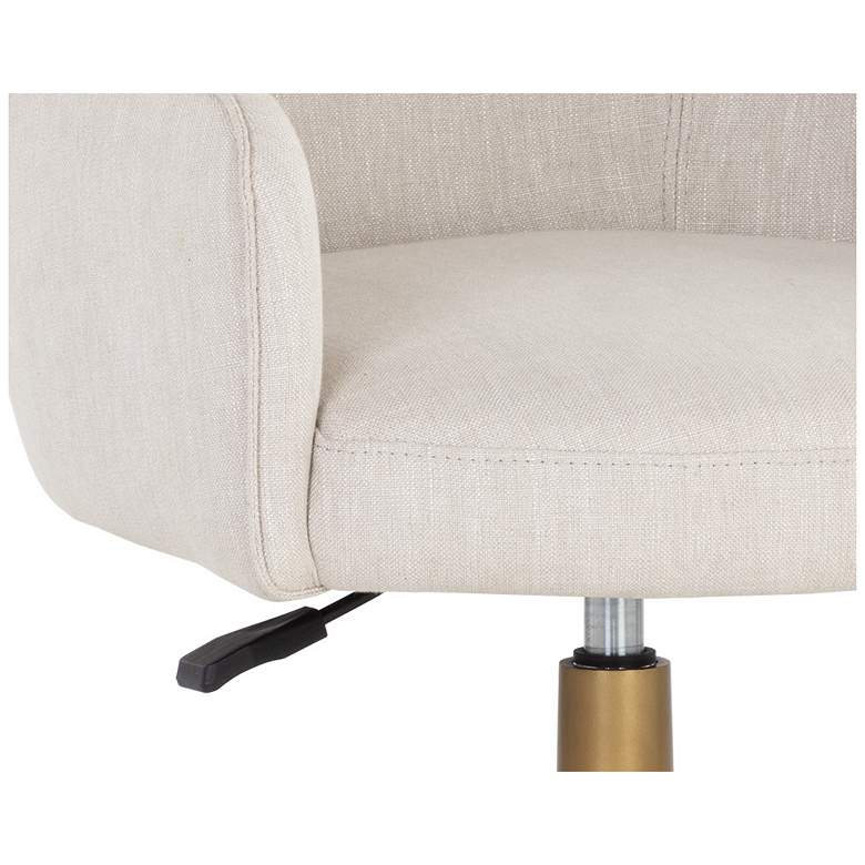 Image 5 Sunpan Franklin Office Chair Beige Linen more views