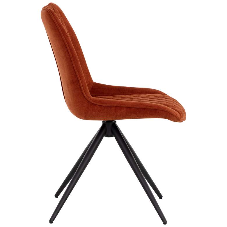 Image 4 Sunpan Freya Swivel Dining Chair Danny Rust more views