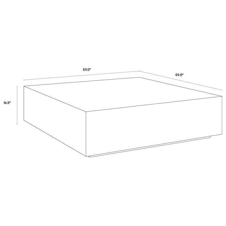 Image 6 Sunpan Frezco Coffee Table Square Gray more views