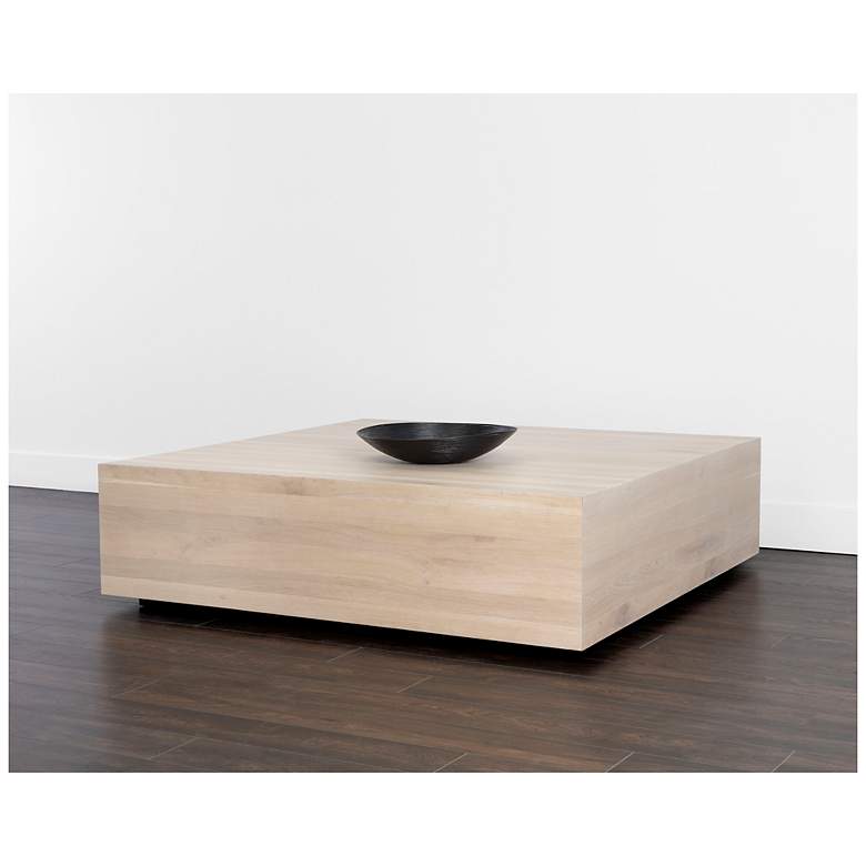 Image 3 Sunpan Frezco Coffee Table Square Light Oak more views