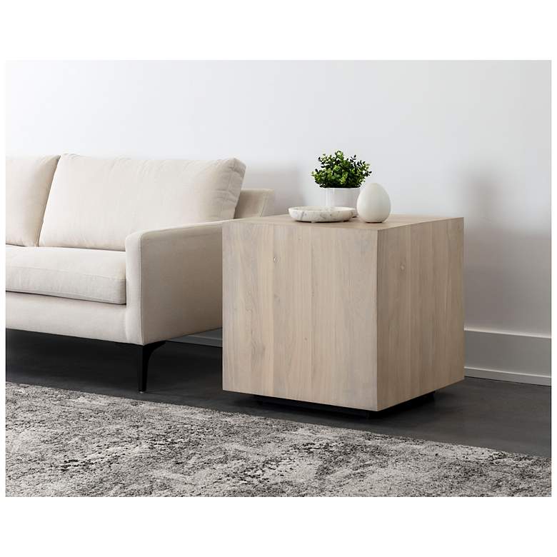 Image 4 Sunpan Frezco Side Table Light Oak more views