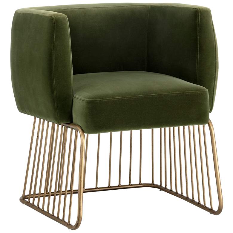 Image 1 Sunpan Gala Dining Armchair Forest Green