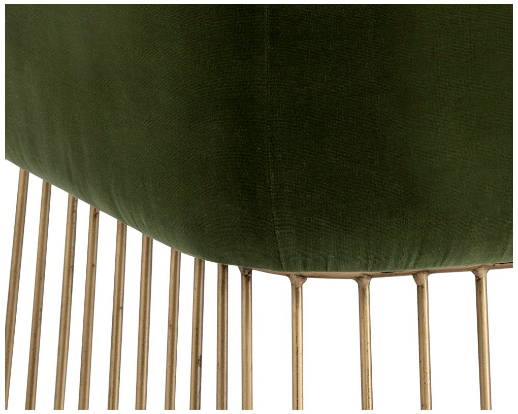 Sunpan Gala Dining Armchair Forest Green