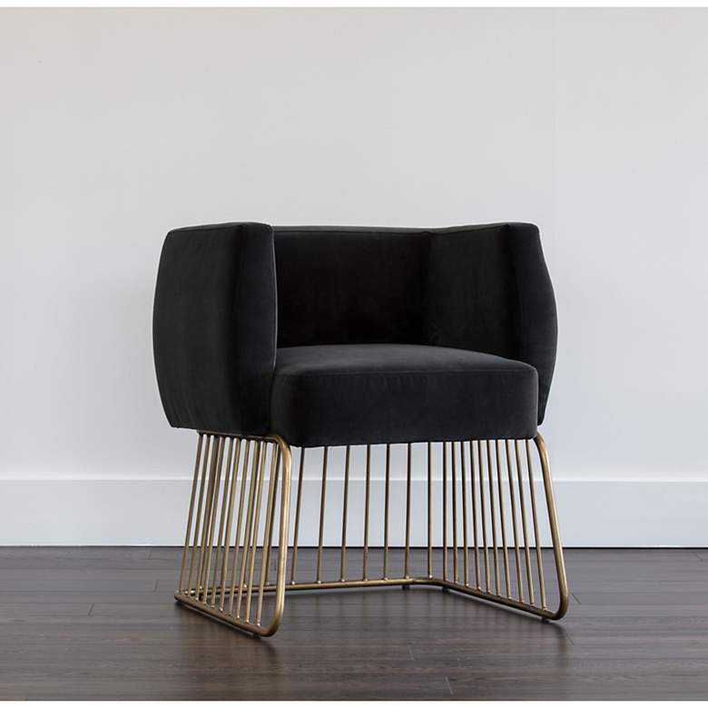 Image 1 Sunpan Gala Dining Armchair Shadow Gray