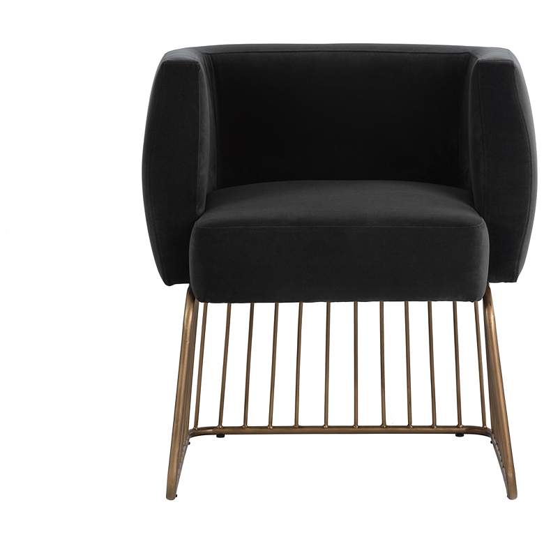 Image 3 Sunpan Gala Dining Armchair Shadow Gray more views