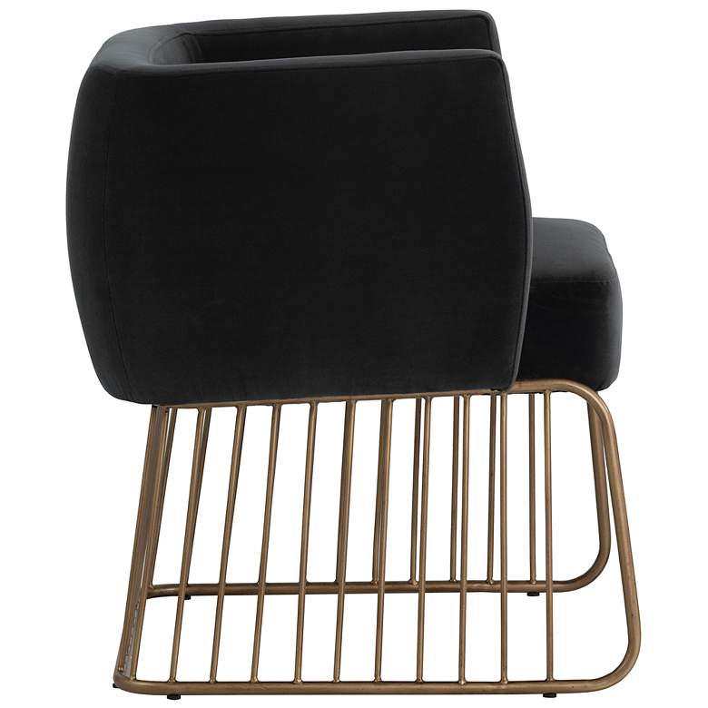Image 4 Sunpan Gala Dining Armchair Shadow Gray more views