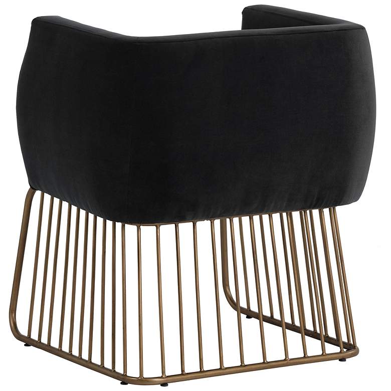 Image 5 Sunpan Gala Dining Armchair Shadow Gray more views