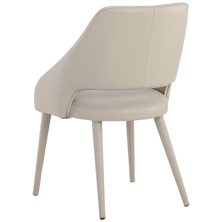 Image 5 Sunpan Galen Dining Armchair Linea Light Gray Leather more views
