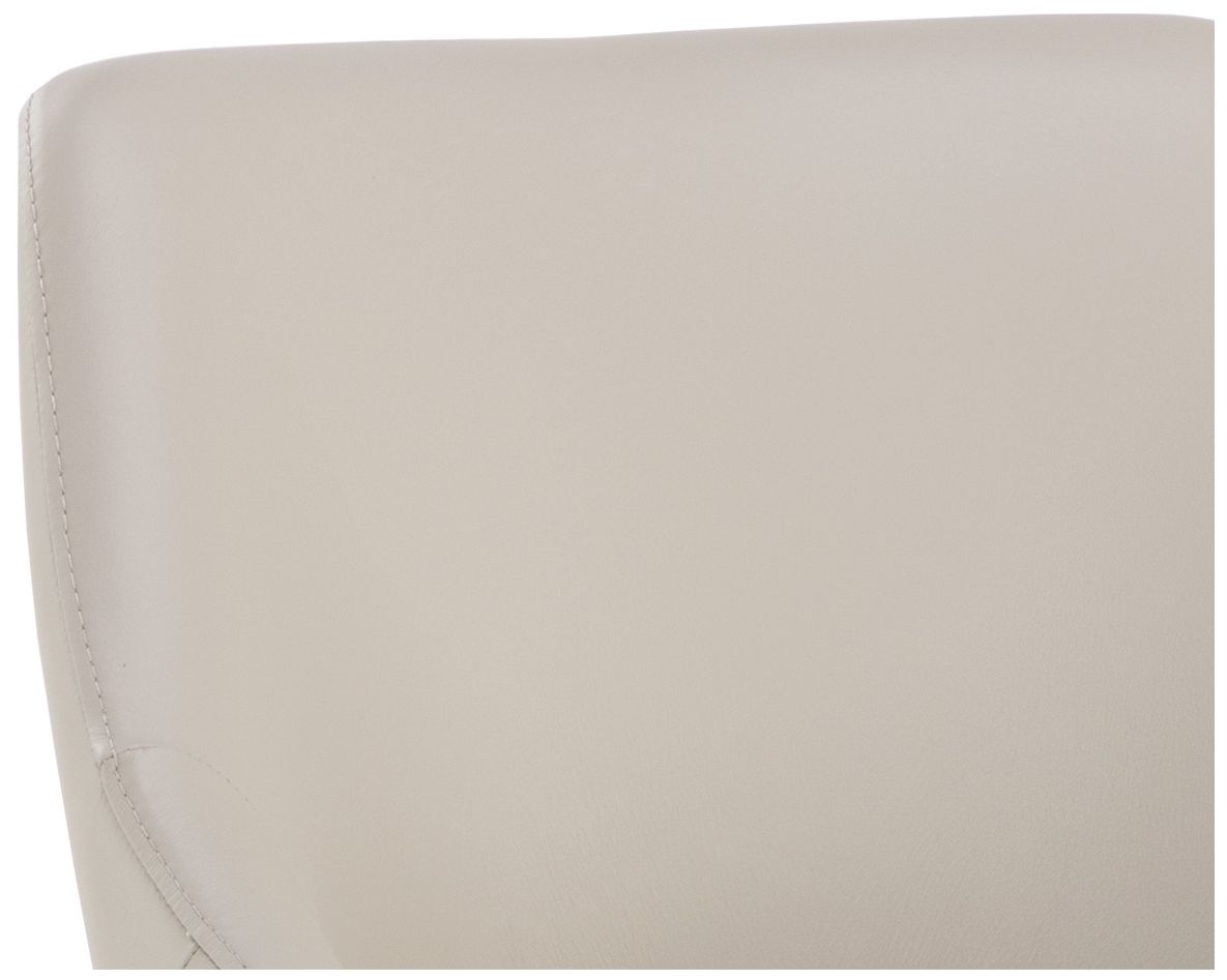 Sunpan Galen Dining Armchair Linea Light Gray Leather