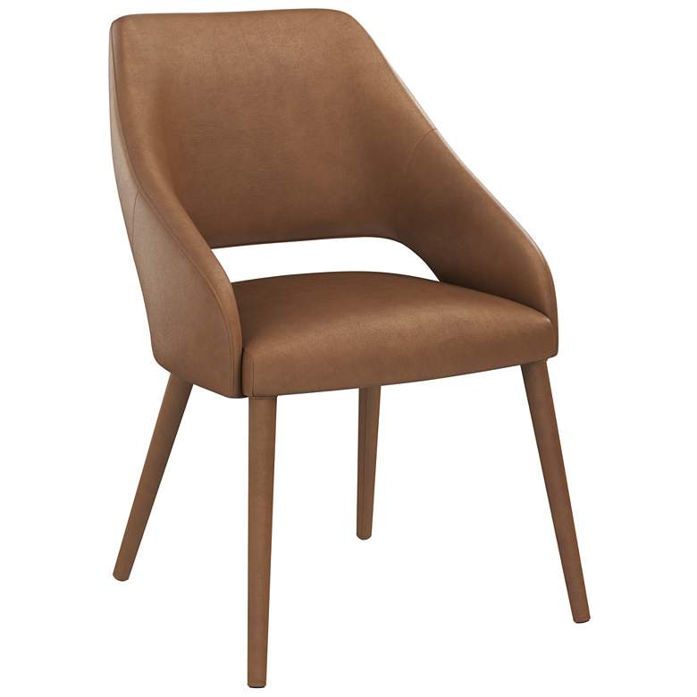 Image 1 Sunpan Galen Dining Armchair Missouri Cognac Leather