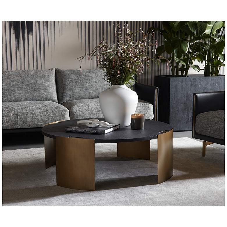 Image 6 Sunpan Gallus Coffee Table Carbon more views