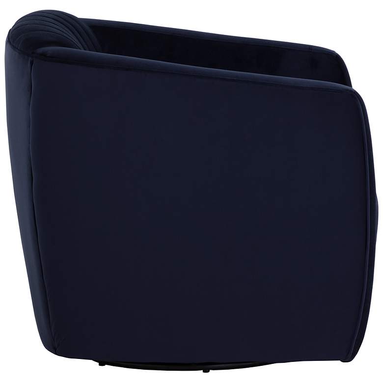 Image 4 Sunpan Garrison Swivel Lounge Chair Abbington Navy more views
