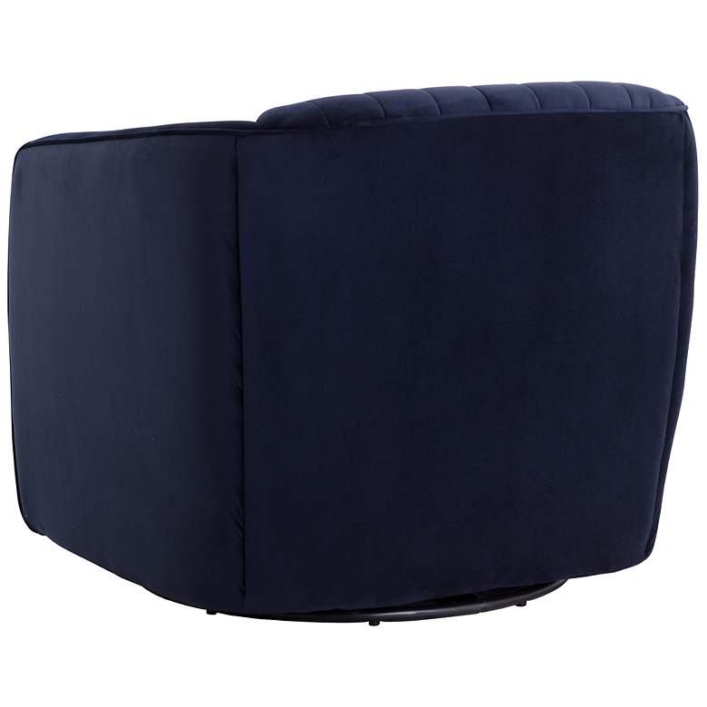 Image 5 Sunpan Garrison Swivel Lounge Chair Abbington Navy more views