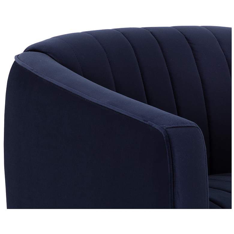 Image 7 Sunpan Garrison Swivel Lounge Chair Abbington Navy more views