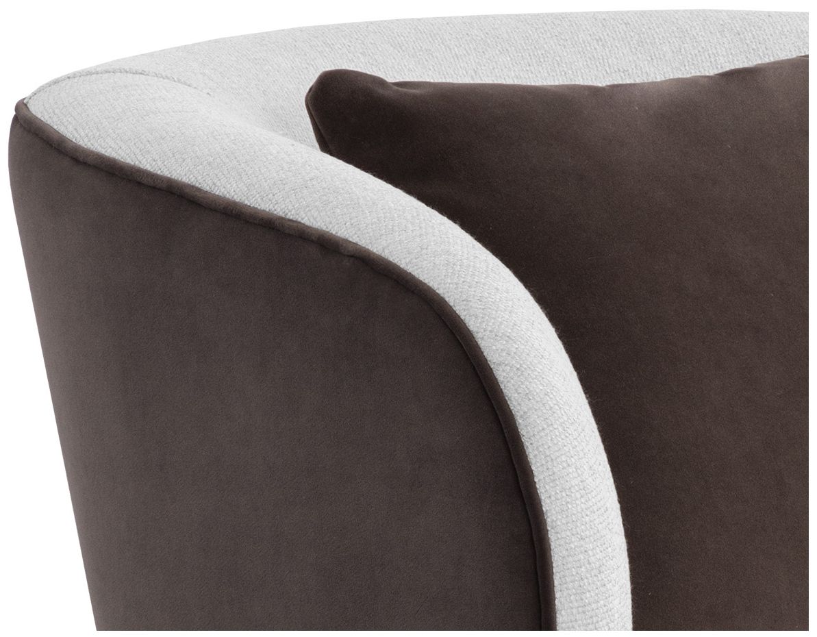 Image 6 Sunpan Garry Lounge Chair San Remo Winter Cloud and Meg Ash more views