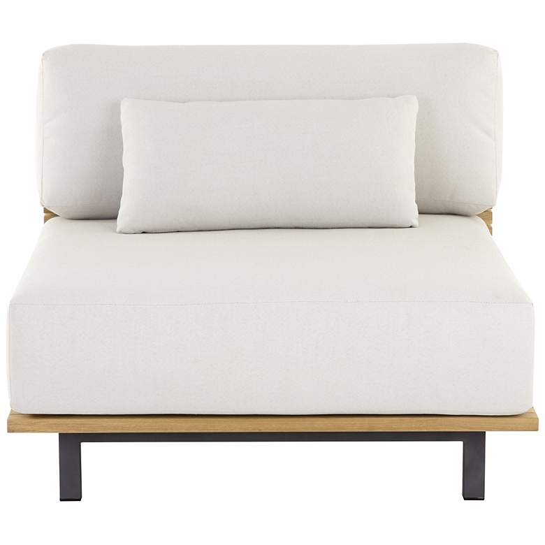 Image 2 Sunpan Geneve Modular Armless Chair Palazzo Cream more views