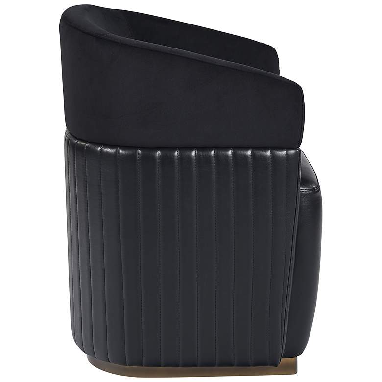 Image 3 Sunpan Genval Wheeled Lounge Chair Abbington Black and Cantina Black more views