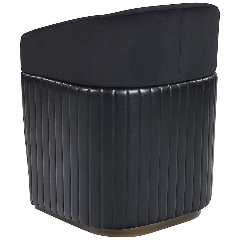 Image 4 Sunpan Genval Wheeled Lounge Chair Abbington Black and Cantina Black more views