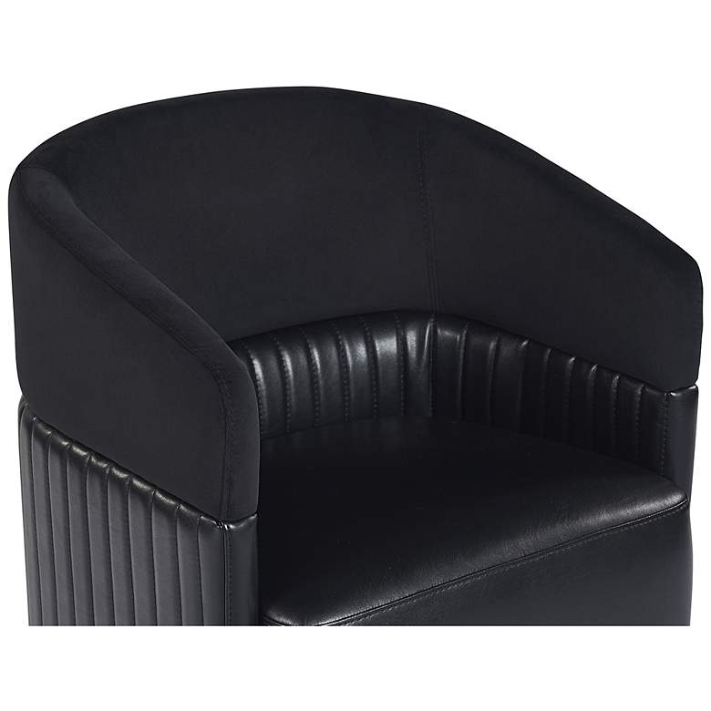 Image 5 Sunpan Genval Wheeled Lounge Chair Abbington Black and Cantina Black more views