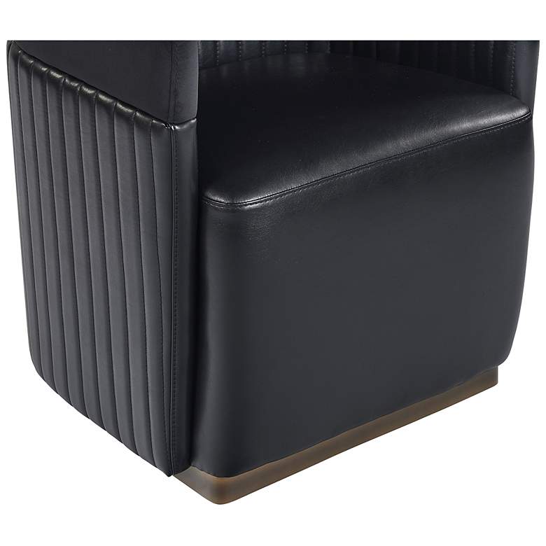 Image 6 Sunpan Genval Wheeled Lounge Chair Abbington Black and Cantina Black more views