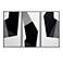 Sunpan Geo Forms (Set of 3) 30" X 60" Black Floater Frame