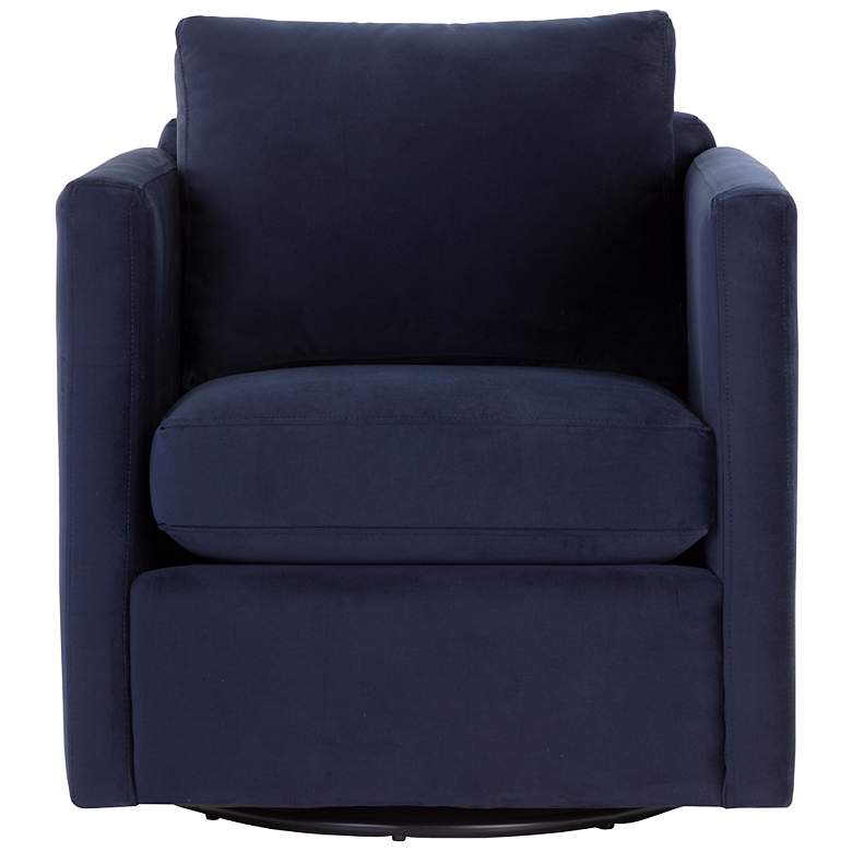 Image 3 Sunpan Georgie Swivel Lounge Chair Abbington Navy more views