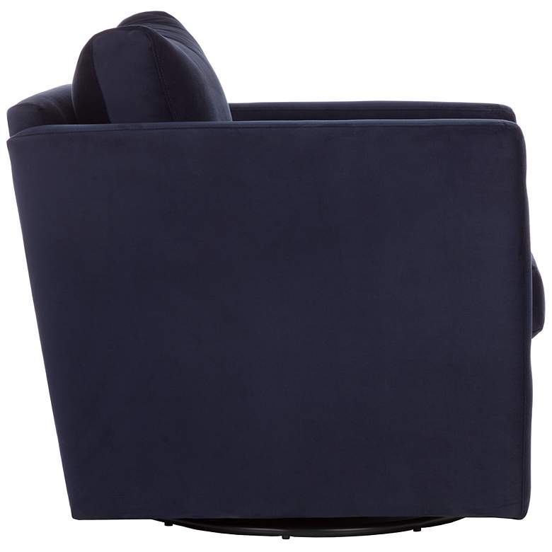 Image 4 Sunpan Georgie Swivel Lounge Chair Abbington Navy more views