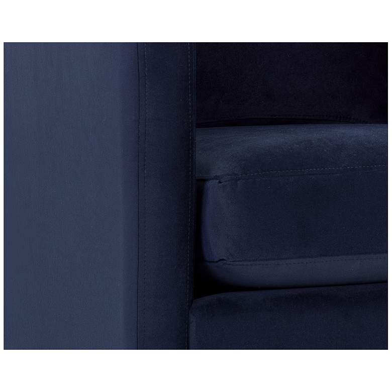 Image 6 Sunpan Georgie Swivel Lounge Chair Abbington Navy more views