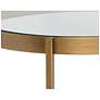 3_Sunpan Gia 23 3/4" Wide Modern Glass Top Side Table more views