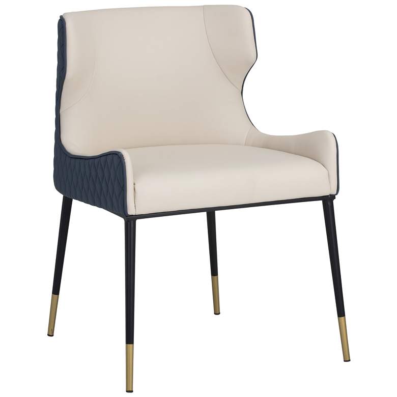 Image 2 Sunpan Gianni Dining Chair Dillon Cream and Dillon Thunder